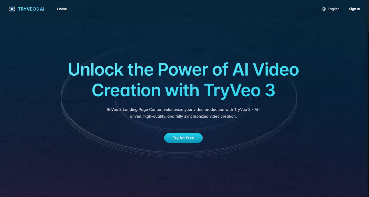 TryVeo3.ai: Free Access to Google Veo 3 for AI Video Generation